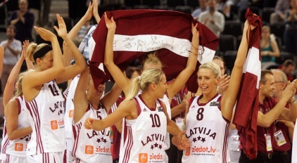 Latvijas basketbolistes izcīna ceļazīmi uz EČ finālturnīru