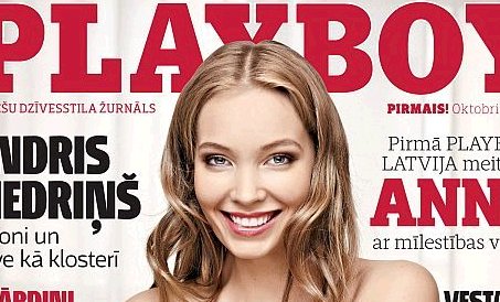 Iznācis pirmais vīriešu žurnāla Playboy numurs Latvijā