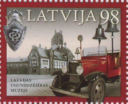 Ugunsdzēsības muzejam sava pastmarka