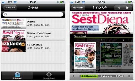 Diena pirmā Latvijā prezentē laikraksta aplikāciju Apple produktiem