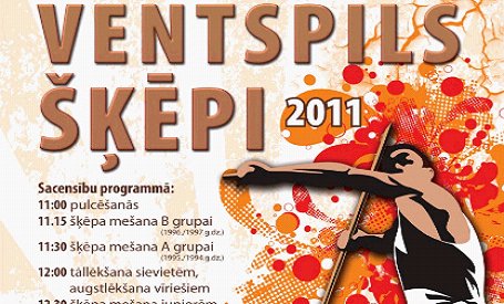 Starptautiskajās vieglatlētikas sacensībās "Ventspils šķēpi 2011” piedalīsies Latvijas labākie šķēpmetēji