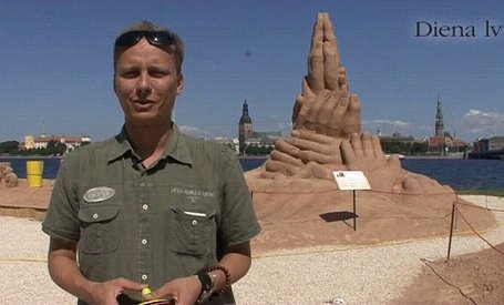 Smilšu skulptūru parks uz AB dambja atvērts līdz septembrim