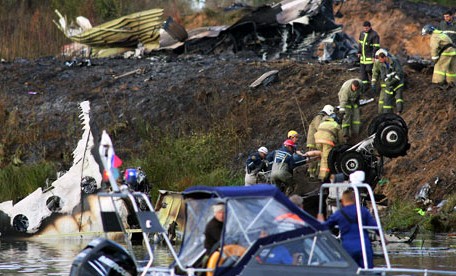 Aviokatastrofā bojā gājuši "Lokomotiv" hokejisti, iespējams, arī Skrastiņš