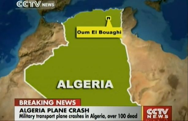 Militārās transportlidmašīnas katastrofā Alžīrijā «103 upuri»